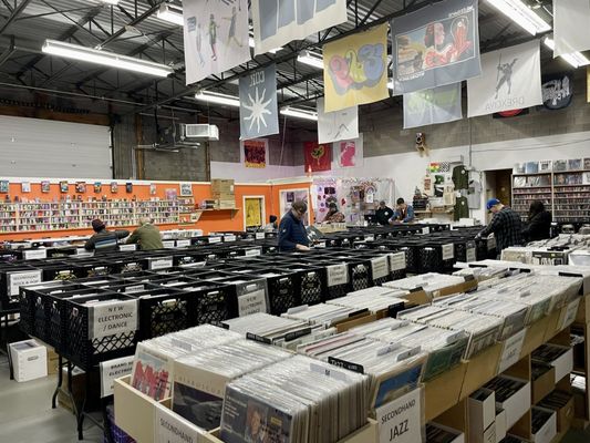 Stacks upon stacks of vinyl