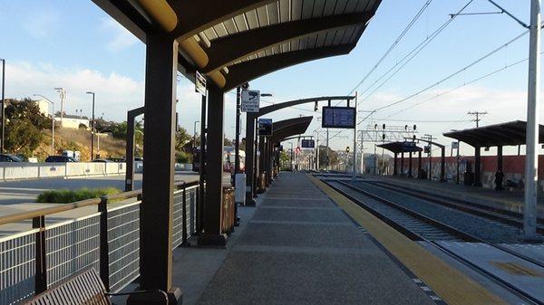 The decorative designed transit platform as you see the pronto ticket machines