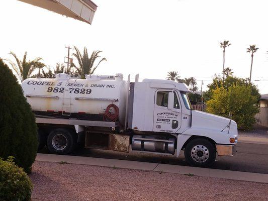 One of the company's truck. Thanks for helping us Monty!