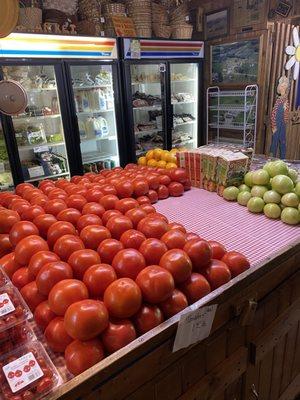 Beautiful tomatoes all year round.  So worth the trip.