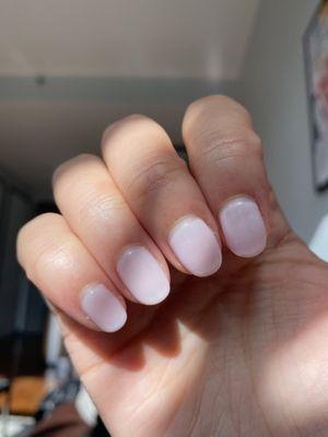 CalGel Manicure, 5 days old