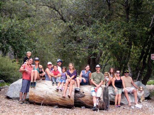 Andy and his family on a camping trip here in California.