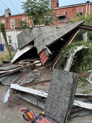 Shed demolition