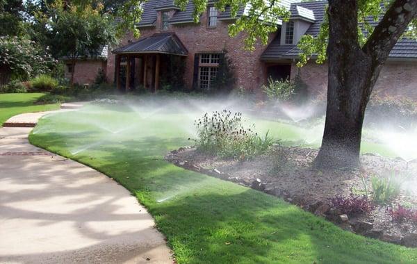 Front lawn irrigation