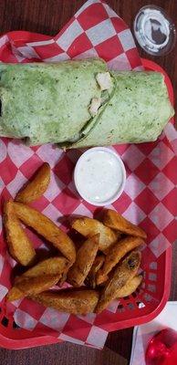 Spinach Chicken Bacon Ranch Wrap