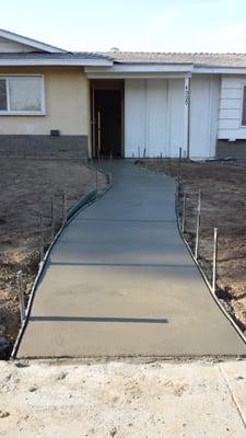 New Walkway and enter to house