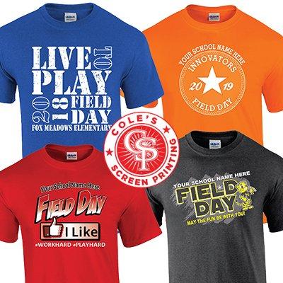 Custom t-shirts for field days and other school events. You Think It, We Ink It!