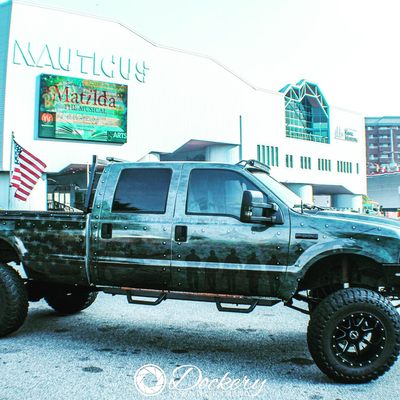 Custom wrap Ford F-250. Armed forces themed