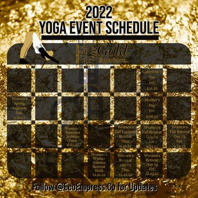 2022 EcoEmpress ‍Yoga Event Schedule