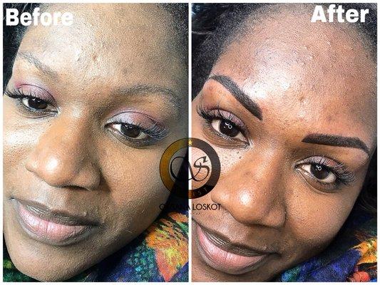 Full Permanent coverage for oily skin type clients