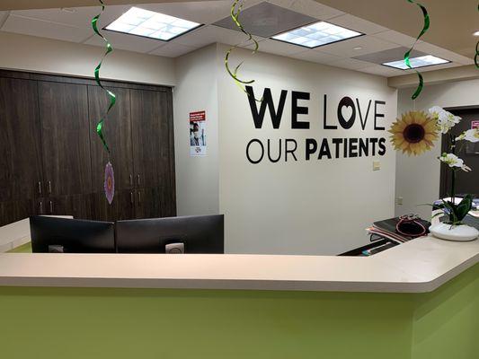 Dedicated Senior Medical Center Front Desk Interior