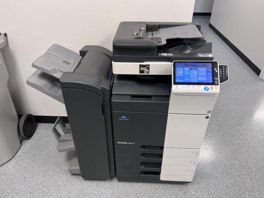 Printing and copying machine.