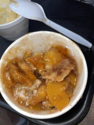 Lousy peach cobbler