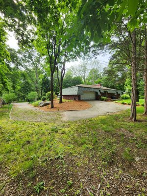 Original driveway.