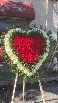 Beautiful funeral flowers fresh and perfectly made as ordered.