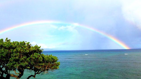 breathtaking view from the lanai - the best thing about the condo!