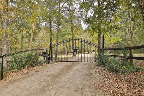 Private Gated Entrance to Storage