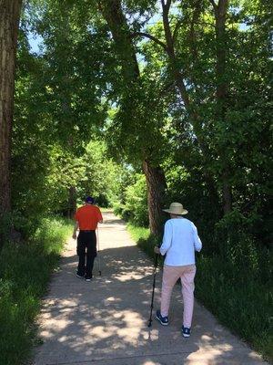 Safe walking trail.