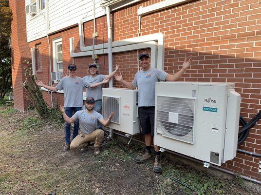 Fugitsu multi zone heat pumps