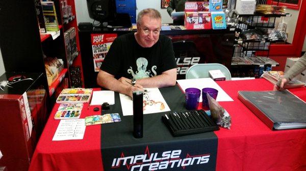 Barry Kitson signing at Impulse Creations.