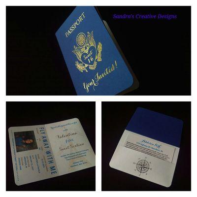 Passport invitation for sweet sixteen.

MORE INFO: http://bit.ly/2netVqW