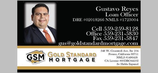 Gustavo Reyes Loan officer (Hablo Espanol)