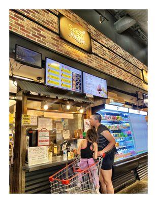 Food Court @ H Mart . 711 W Jackson Blvd, Chicago, IL . Korean/Asian Market Grocery Fresh Meat Seafood & Products .Exotic Cool!