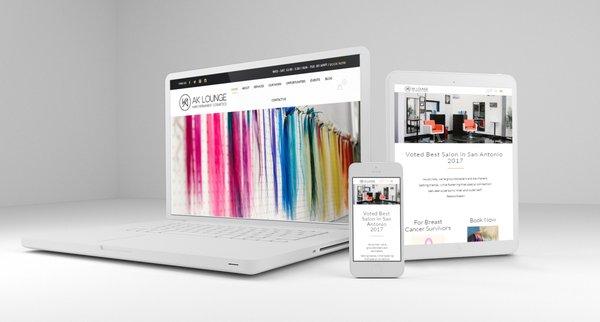 Web Design Dallas TX Salon website 2