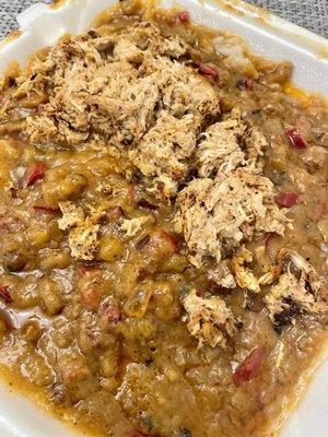 Close up of Chicken Gumbo