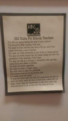 This was posted in the school history section. Sucks to have been a teacher in those days.