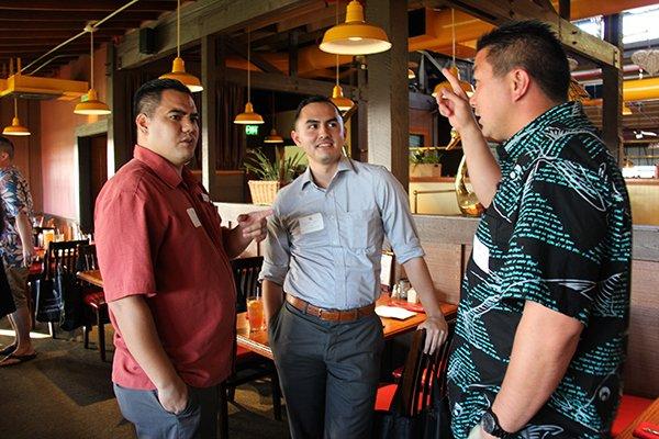 With my classmate Logan Freitas at the 2017 Kamehameha Warrior Networking event in Ewa