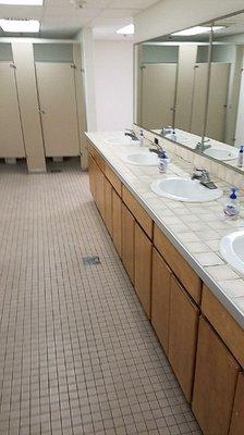 Commercial bathroom sanitize