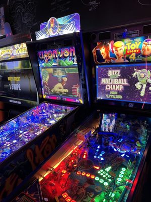 Elton John pinball and Toy Story 4 pinball machines