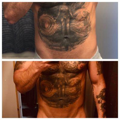 34 inch to a 32 inch waist. 3 sessions.