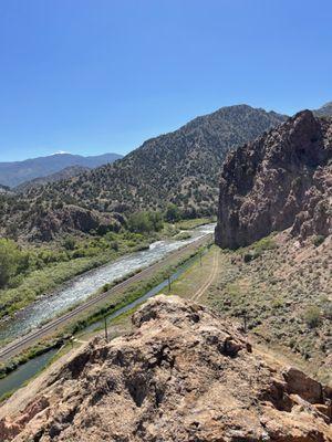 View from way up on the trail