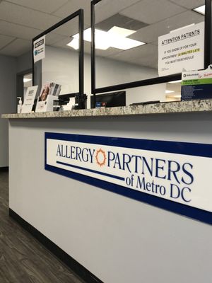 Front Reception Desk.