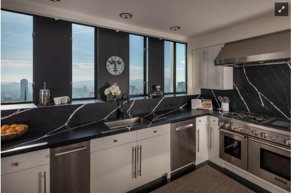 Custom Marble Counter Top and Walls (Kitchen)