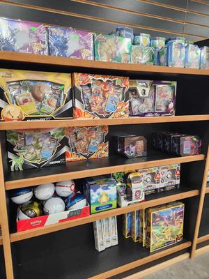 We carry a great selection of Pokemon and other TCG card lines