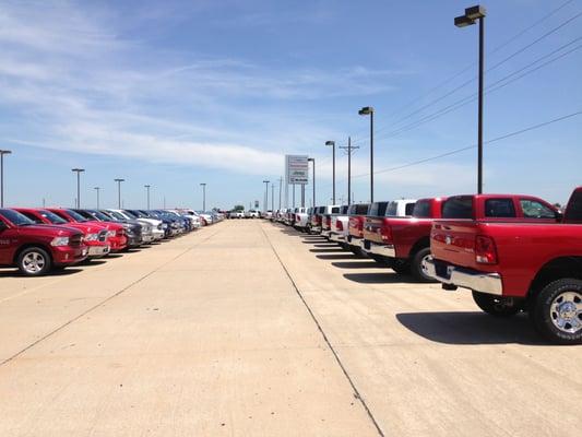 Rows and Rows of RAM Trucks