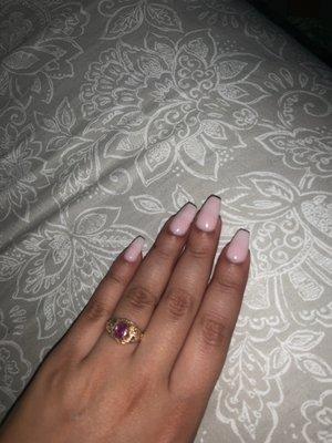 Dip set on my natural nails!