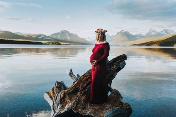 Glacier Maternity Session