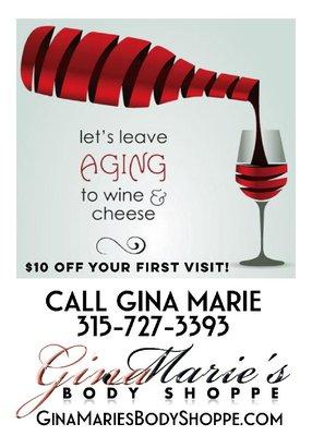 Www.ginamariesbodyshoppe.com 315 727 3393