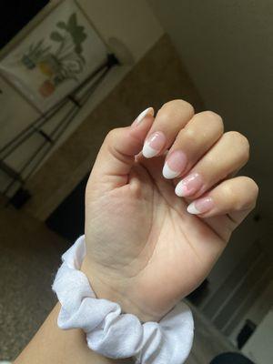 French tip with heart