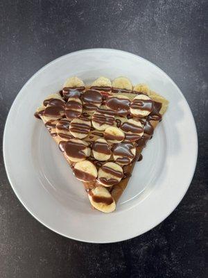 Crepes with banana & chocolate