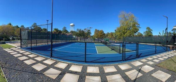 Our two pickleball courts.