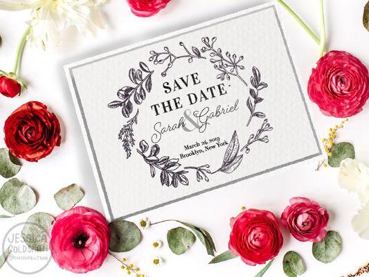 Save the date invitation