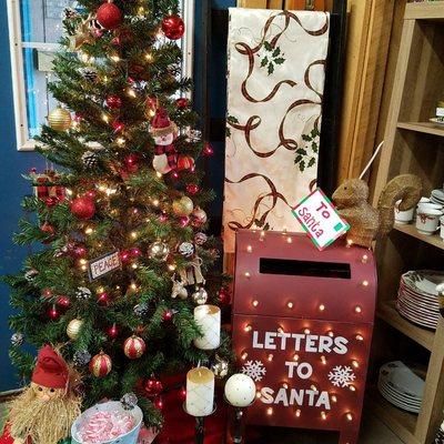 Letters to Santa! If you'd like to drop off your last min letters to him at K & A Creative Bargains will see that he gets them in time!