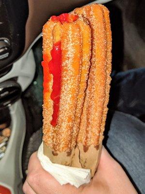 Strawberry churro