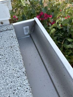 Cement seal for all attachments on gutter zero leaks guaranteed