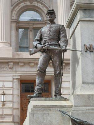 soldier on the south side of Morton